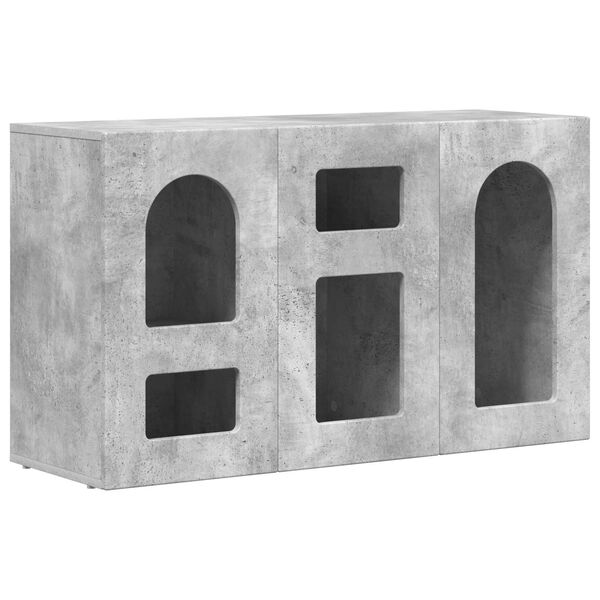 vidaXL Sideboard Beton Grau 100 x 35 x 59 cm Holzwerkstoff