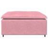 vidaXL Modulares Sofa Fu&szlig;hocker-Modul Rosa 100x100x48 cm