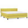 vidaXL Boxspringbett mit Matratze Gr&uuml;n 180x200 cm Stoff