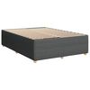 vidaXL Boxspringbett mit Matratze Dunkelgrau 160x200 cm Stoff