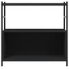 vidaXL Bücherregal Schwarz 80x30x78,5 cm Holzwerkstoff und Eisen
