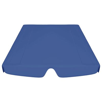 vidaXL Ersatzdach für Hollywoodschaukel Blau 188/168x145/110 cm