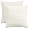 vidaXL Kissenbezug 2 pcs HEERLEN Creme 40 x 40 cm Cord
