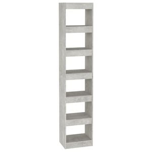 vidaXL B&uuml;cherregal/Raumteiler Betongrau 40x30x198 cm