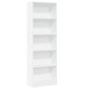 vidaXL B&uuml;cherregal Wei&szlig; 60 x 24 x 176 cm Holzwerkstoff