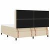 vidaXL Boxspringbett mit Matratze Creme 180 x 200 cm Stoff