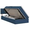 vidaXL Aufbewahrungsbett mit Matratze Blau 90 x 200 cm Samt