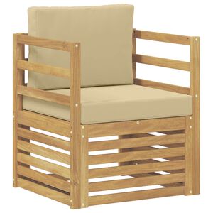 vidaXL Outdoor-Sofa Polyester Wei&szlig;