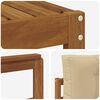 vidaXL Outdoor-Sofagarnitur mit Kissen 9 pcs Natur und Beige