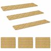 vidaXL Stufenmatten 15 stk. 76 x 20 cm Beige Polyester Rechteckig
