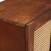 vidaXL Sideboard Braun 60 x 33.5 x 75 cm Rohr und massives Mangoholz