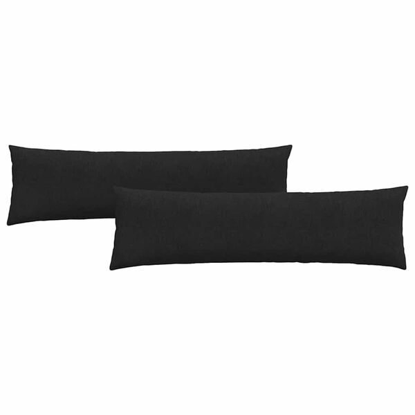 vidaXL Sofakissen 2 pcs Schwarz 145 x 40 cm Stoff