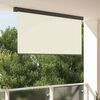 vidaXL Outdoor Rollo Gestreift Verstellbar Creme 220 x 250 cm Stoff