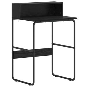 vidaXL Schreibtisch mit Stauraum Schwarz Eichen-Optik 60 x 50 x 91 cm