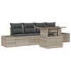 vidaXL Garten-Sofa-Set 5 stk. Hellgrau und Dunkelgrau
