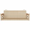 vidaXL H&auml;ngebank Beige 109x62x40 cm Poly Rattan