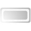 vidaXL LED-Badezimmerspiegel Transparent 40 x 20 cm Geh&auml;rtetes Glas