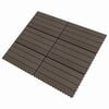 vidaXL Terrassenfliese 6 pcs Dunkelbraun 60 x 30 cm WPC