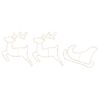 vidaXL Rentier und Schlitten Weihnachtsdekoration LOVIISA 180 LEDs