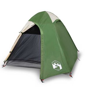 vidaXL Kuppel-Campingzelt 2 Personen Gr&uuml;n Wasserdicht