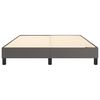 vidaXL Boxspringbettgestell Grau 140x190 cm Kunstleder