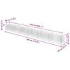 vidaXL Gabionen-Hochbeet Verzinkter Stahl 540&times;50&times;50 cm