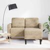 vidaXL 2-Sitzer-Sofa mit Chaiselongue L-Form Hellgrau 125cm Kunstleder