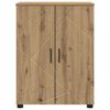 vidaXL Badezimmerschrank mit Speicher Artisan-Eiche 60 x 35 x 80 cm