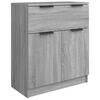 vidaXL 3-tlg. Sideboard Grau Sonoma Holzwerkstoff