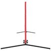 vidaXL Tennisnetz Schwarz und Rot 494,5 x 90 x 87 cm Polyester