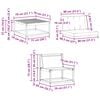 vidaXL Outdoor-Sofagarnitur mit Kissen 5 pcs Natur und Beige
