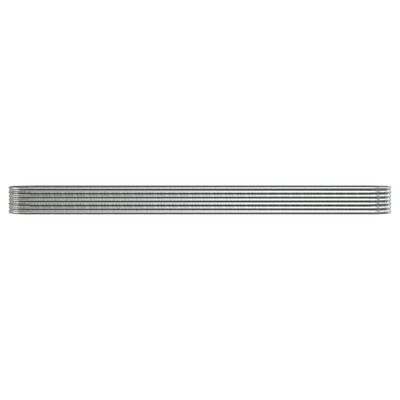 vidaXL Hochbeet Pulverbeschichteter Stahl 512x80x36 cm Silbern