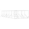 vidaXL Outdoor-Hundezwinger Silbern 4x12x2 m Verzinkter Stahl