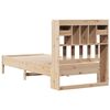 vidaXL Massivholzbett mit Regal ohne Matratze 90x200 cm Kiefer