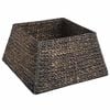 vidaXL Weihnachtsbaumkragen Quadratisch Schwarz 50 x 50 x 25 cm