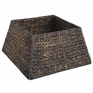 vidaXL Weihnachtsbaumkragen Quadratisch Schwarz 50 x 50 x 25 cm