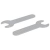 vidaXL Spanner 2 pcs Silber 13 mm Eisen