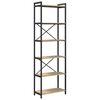 vidaXL B&uuml;cherregal 60 x 30 x 189,5 cm Holzwerkstoff Sonoma-Eiche