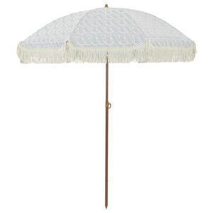 vidaXL Strandparasol 160 x 160 x 196 cm Polyester und Stahl Rund
