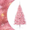 vidaXL K&uuml;nstlicher vorbeleuchteter Weihnachtsbaum Rosa 180 cm PVC