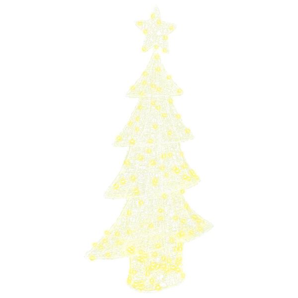 vidaXL Weihnachtsbaum mit 160 LEDs Warmwei&szlig; 150 cm Acryl