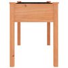vidaXL Pflanzkübel mit Einsatz Braun 118x59x76 cm Massivholz Tanne