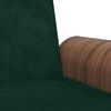 vidaXL Schlafsofa mit Getr&auml;nkehaltern Dunkelgr&uuml;n Samt