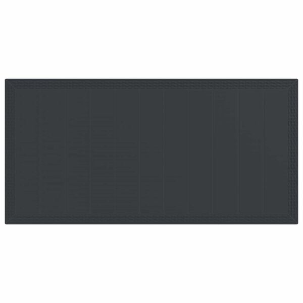 vidaXL Garten Essgruppe 7 pcs Anthrazit Polypropylen