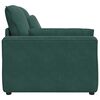vidaXL Modulares Sofa Endmodul mit Armlehne Kissen Dunkelgr&uuml;n 100 cm