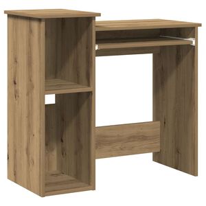vidaXL Schreibtisch mit Regal Artisan-Eiche 84x40x78cm Holzwerkstoff