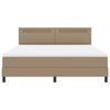 vidaXL Boxspringbett mit Matratze Cappuccino 180 x 200 cm Kunstleder