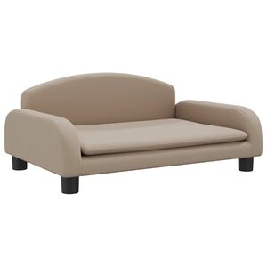 vidaXL Hundebett Cappuccino-Braun 70x45x30 cm Kunstleder