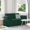 vidaXL Zweisitzer-Sofa Dunkelgr&uuml;n 160x77x82 cm Samt