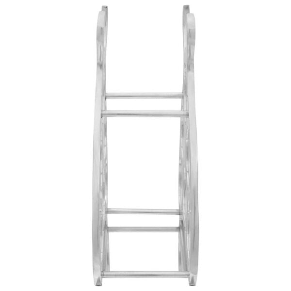 vidaXL Weinregal Silber 32 x 14 x 37,5 cm Aluminium